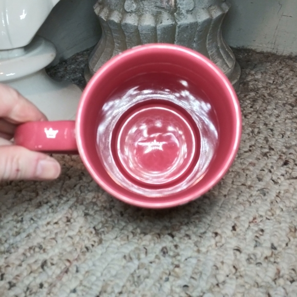 Disney Store Rosy Red Bashful Minnie Mouse Large Coffee Mug - Picture 5 of 7